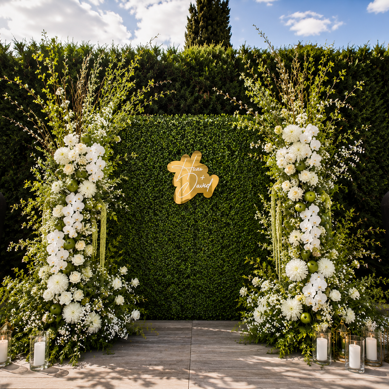 White Garden Reception Styling