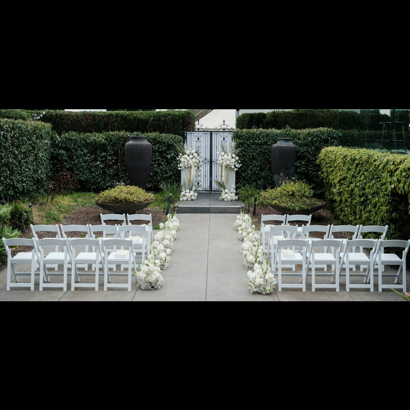 Ivory Elegance Wedding Setup
