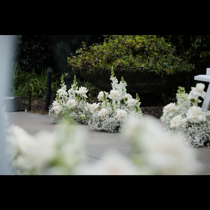 Ivory Elegance Wedding Setup