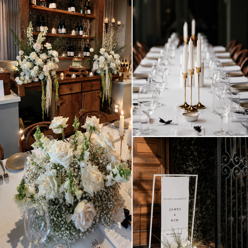 Ivory Elegance Wedding Setup