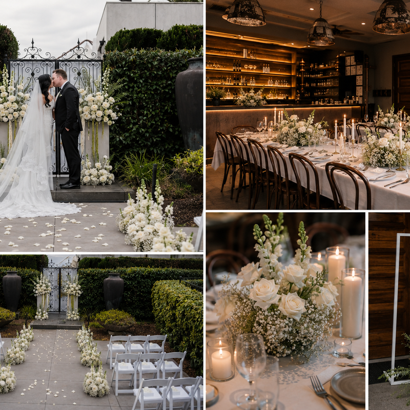 Ivory Elegance Wedding Setup