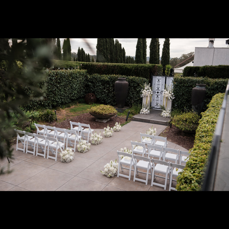 Ivory Elegance Wedding Setup